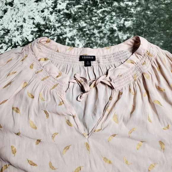 Torrid Crepe Tie Neck Blouse - Picture 8 of 8